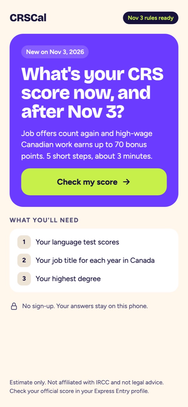 No sign-up, about 3 minutes