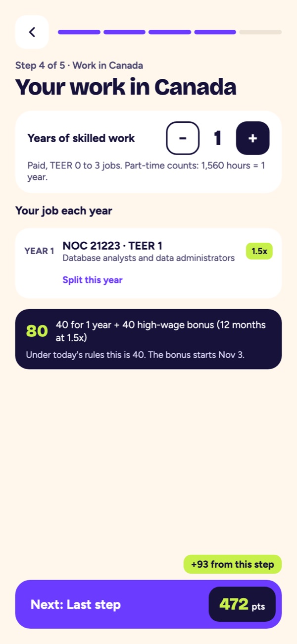 Pick your job, see the bonus